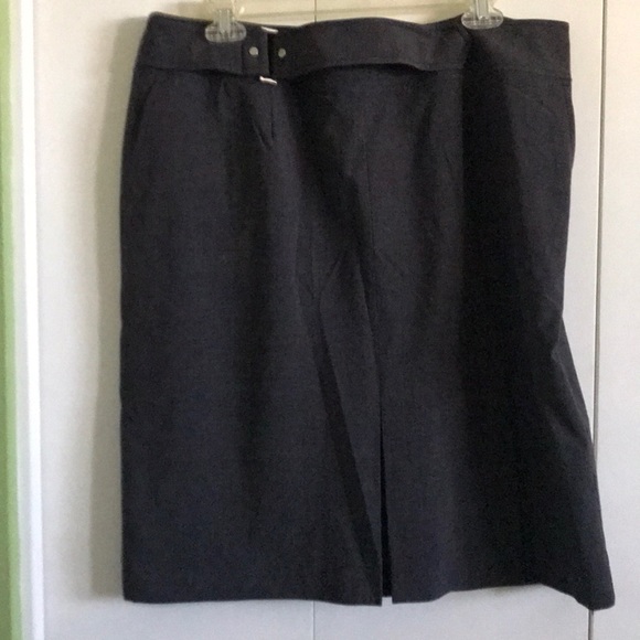 Grey Straight skirt - Picture 1 of 3